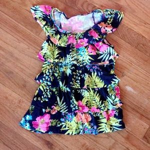 Floral Tiered Shirt
